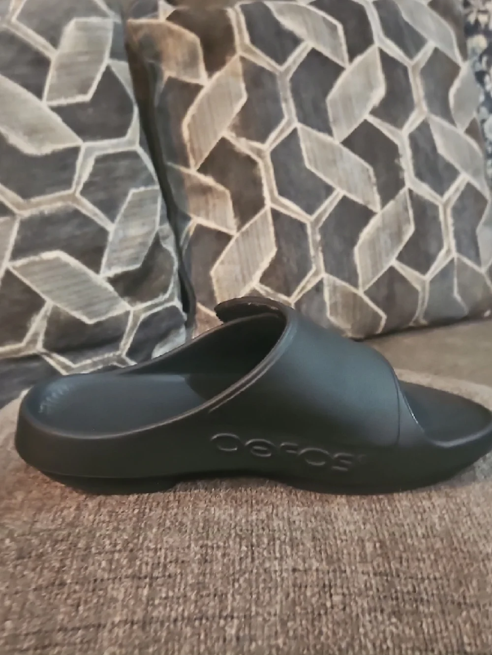 OOFOS Men's Sport Flex Slide -‎ Black